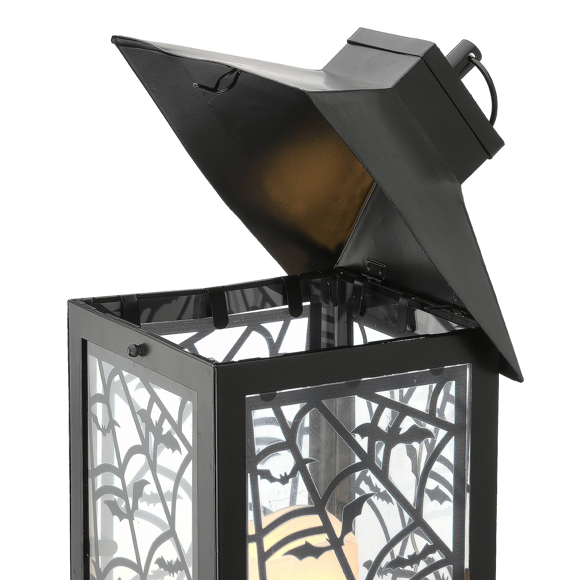 16" Black Halloween Bats Lantern
